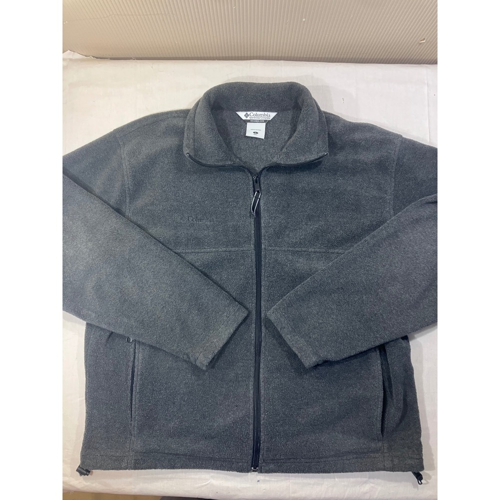 Columbia Sportswear Fleece Jacket Full Zip Gray Men's Size L‎